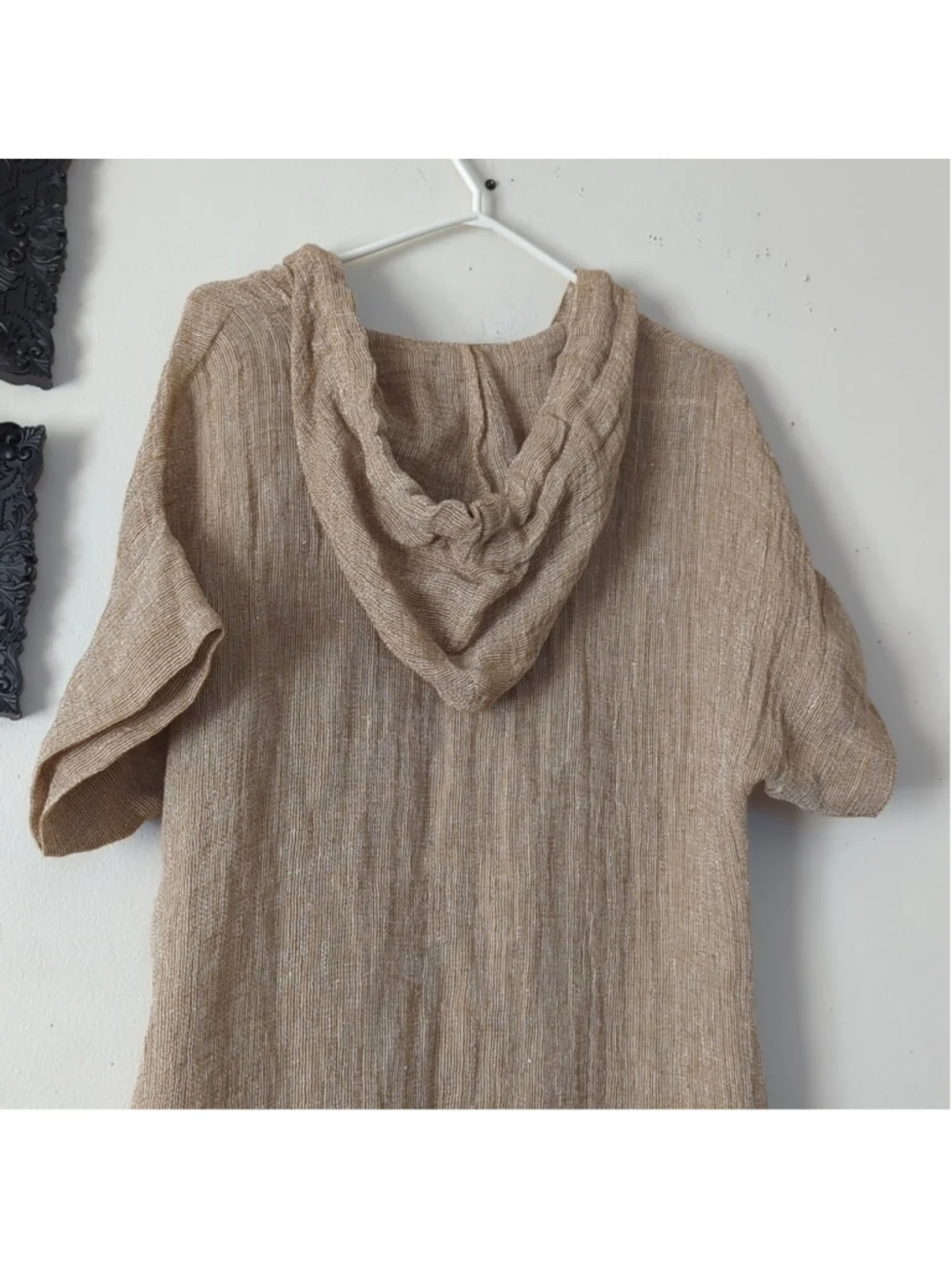 HP. LISA Marie Fernandez Hooded Linen-Blend Gauze Kaftan